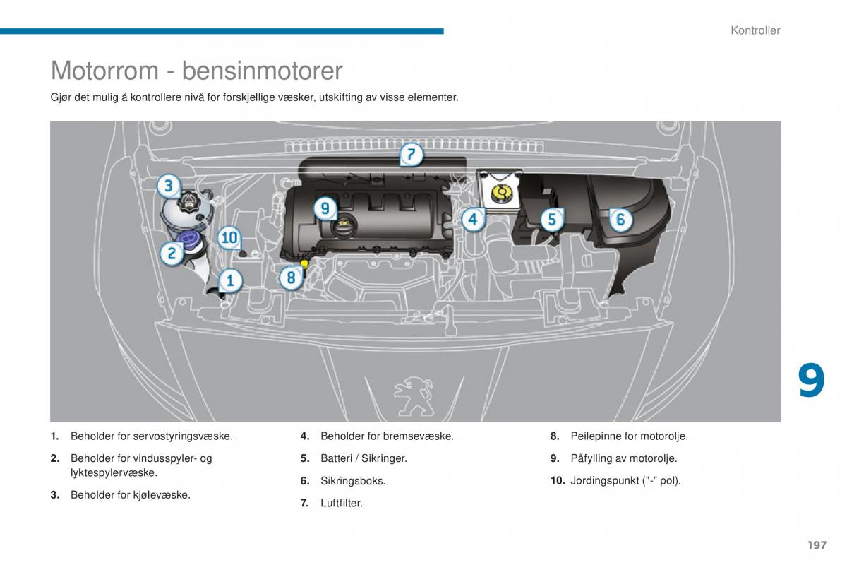 Peugeot 5008 II 2 bruksanvisningen / page 199