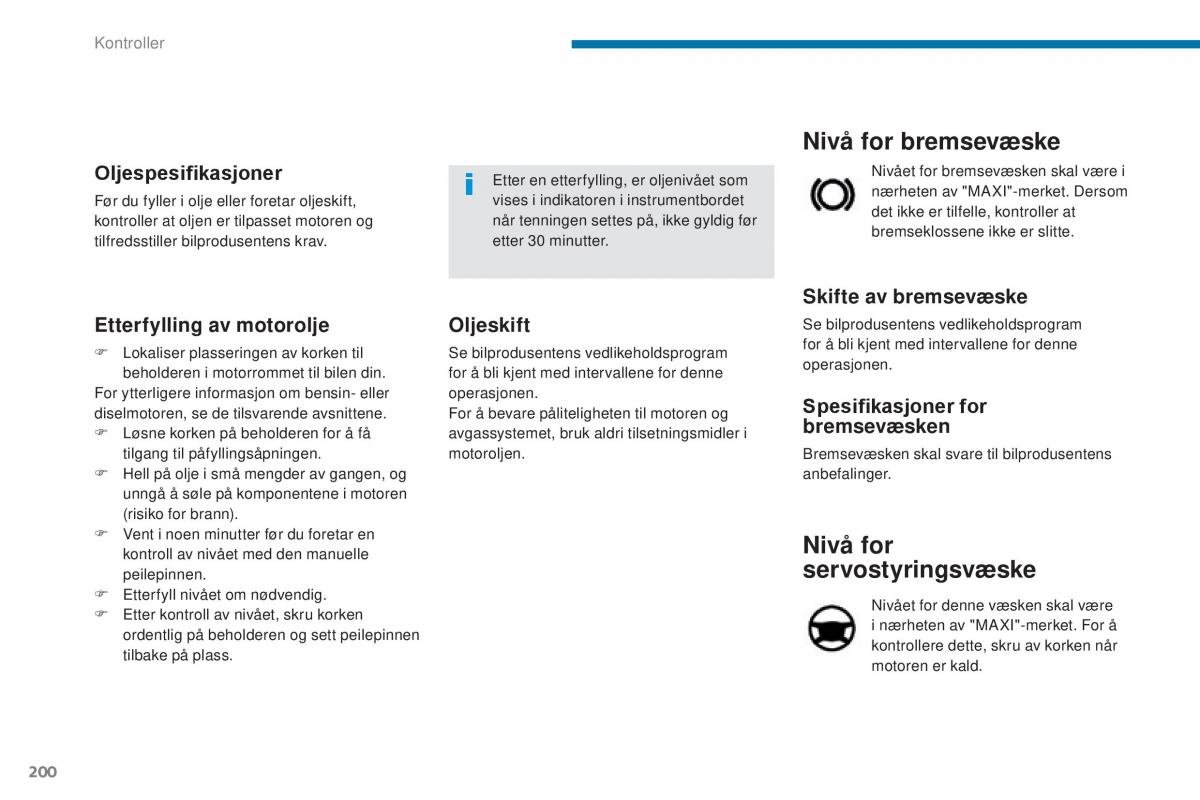 Peugeot 5008 II 2 bruksanvisningen / page 202