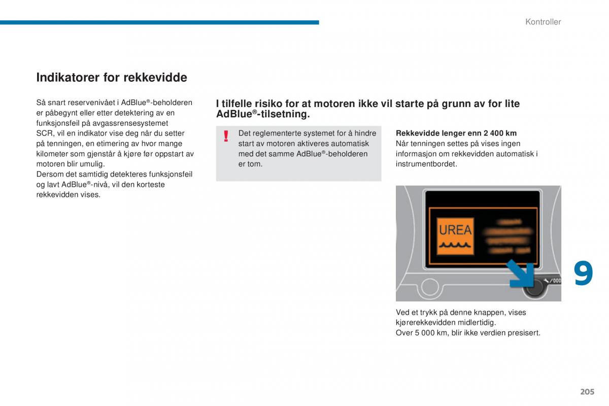 Peugeot 5008 II 2 bruksanvisningen / page 207