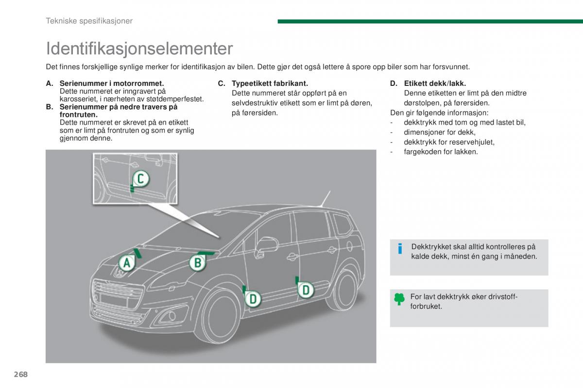 Peugeot 5008 II 2 bruksanvisningen / page 270