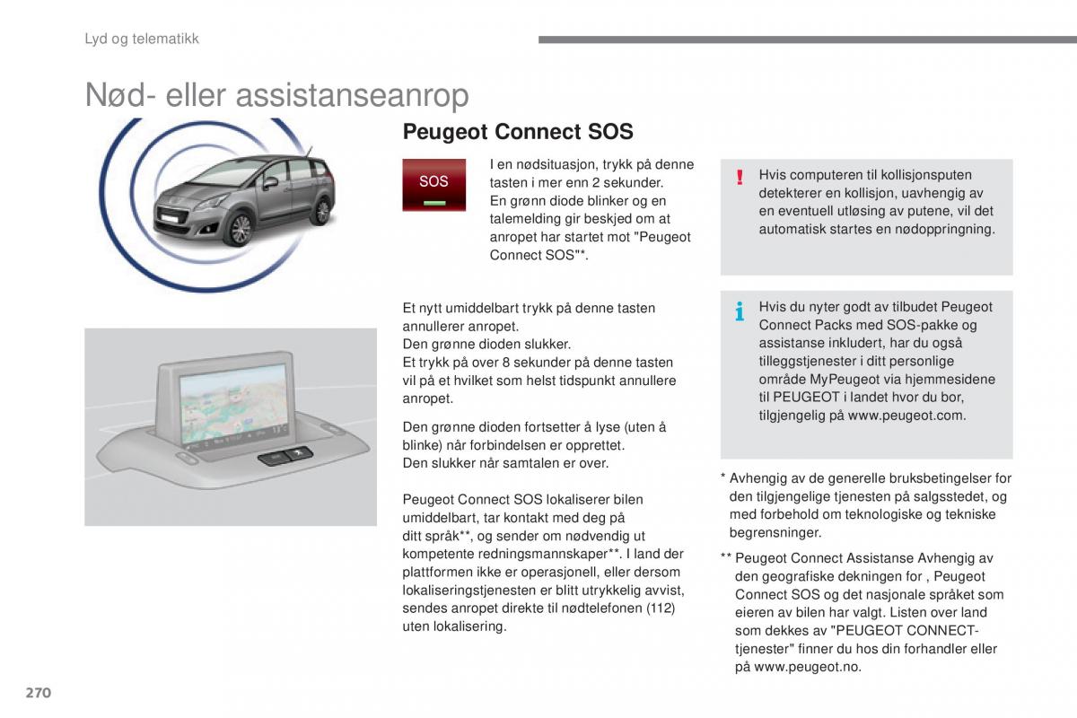 Peugeot 5008 II 2 bruksanvisningen / page 272