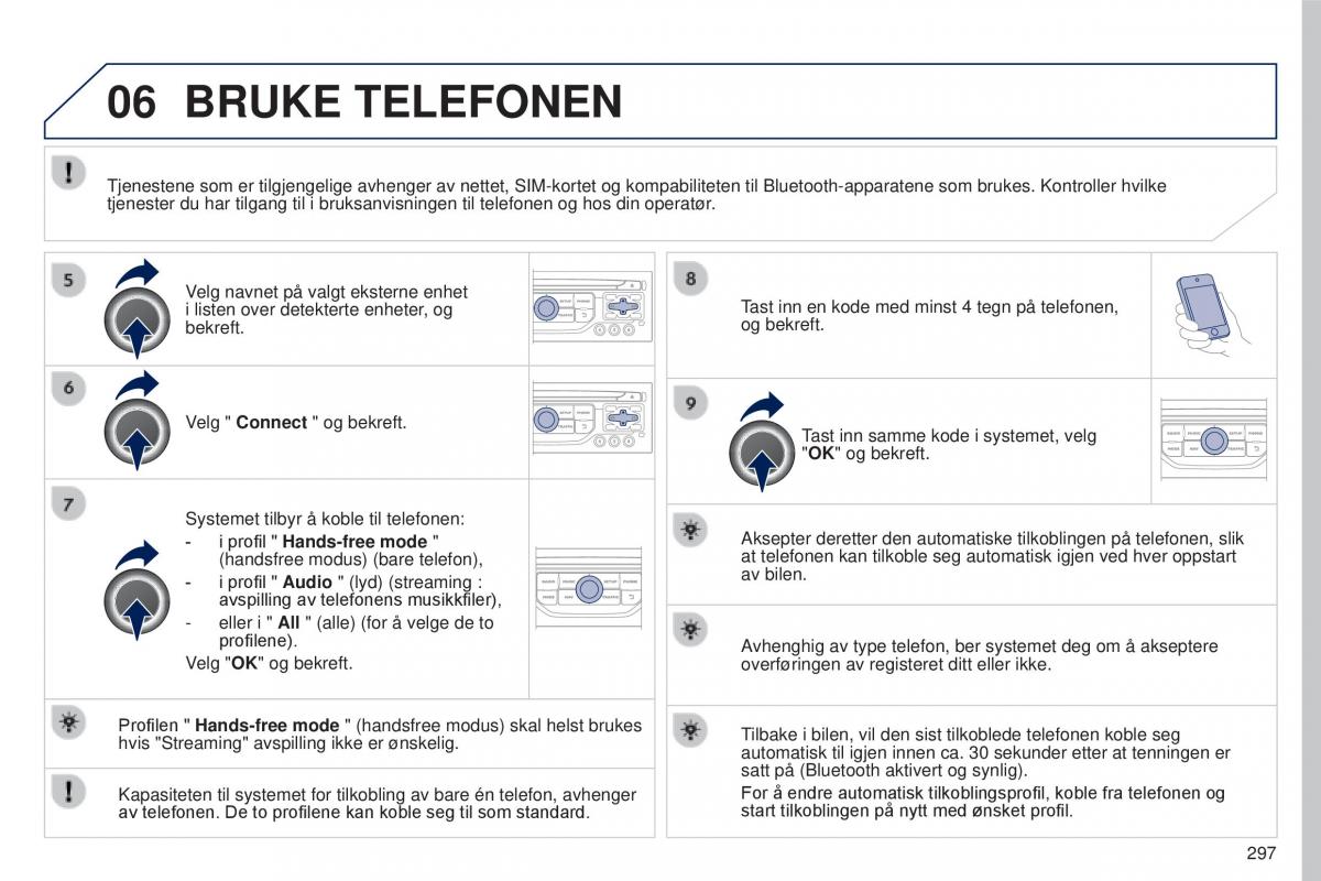 Peugeot 5008 II 2 bruksanvisningen / page 299