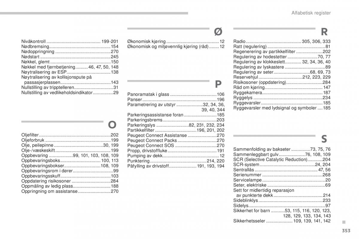 Peugeot 5008 II 2 bruksanvisningen / page 355