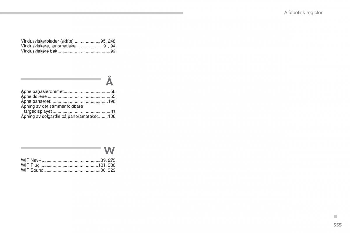 Peugeot 5008 II 2 bruksanvisningen / page 357