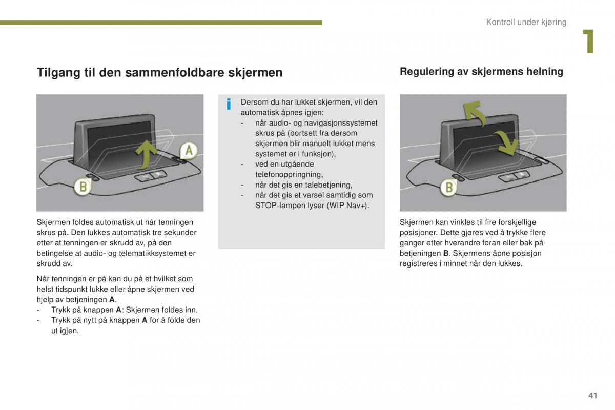 Peugeot 5008 II 2 bruksanvisningen / page 43