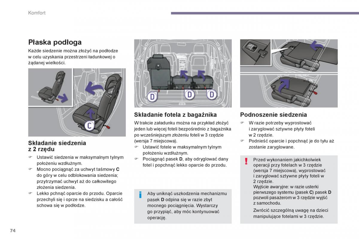 Peugeot 5008 II 2 instrukcja obslugi / page 76