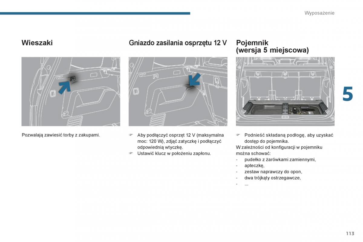 Peugeot 5008 II 2 instrukcja obslugi / page 115