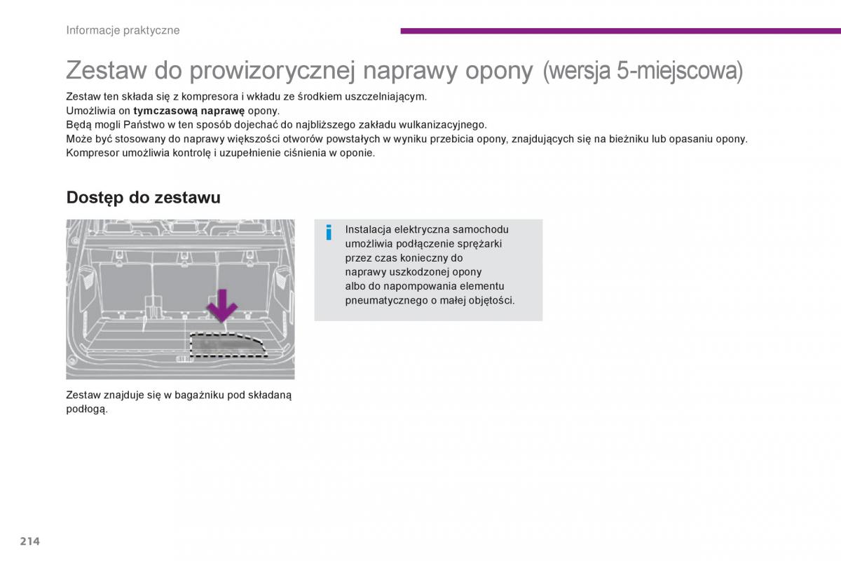 Peugeot 5008 II 2 instrukcja obslugi / page 216