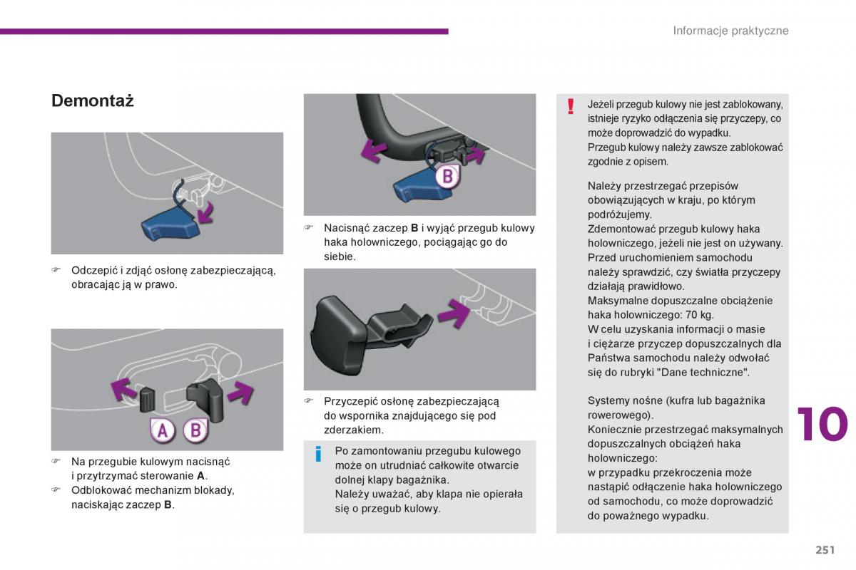 Peugeot 5008 II 2 instrukcja obslugi / page 253