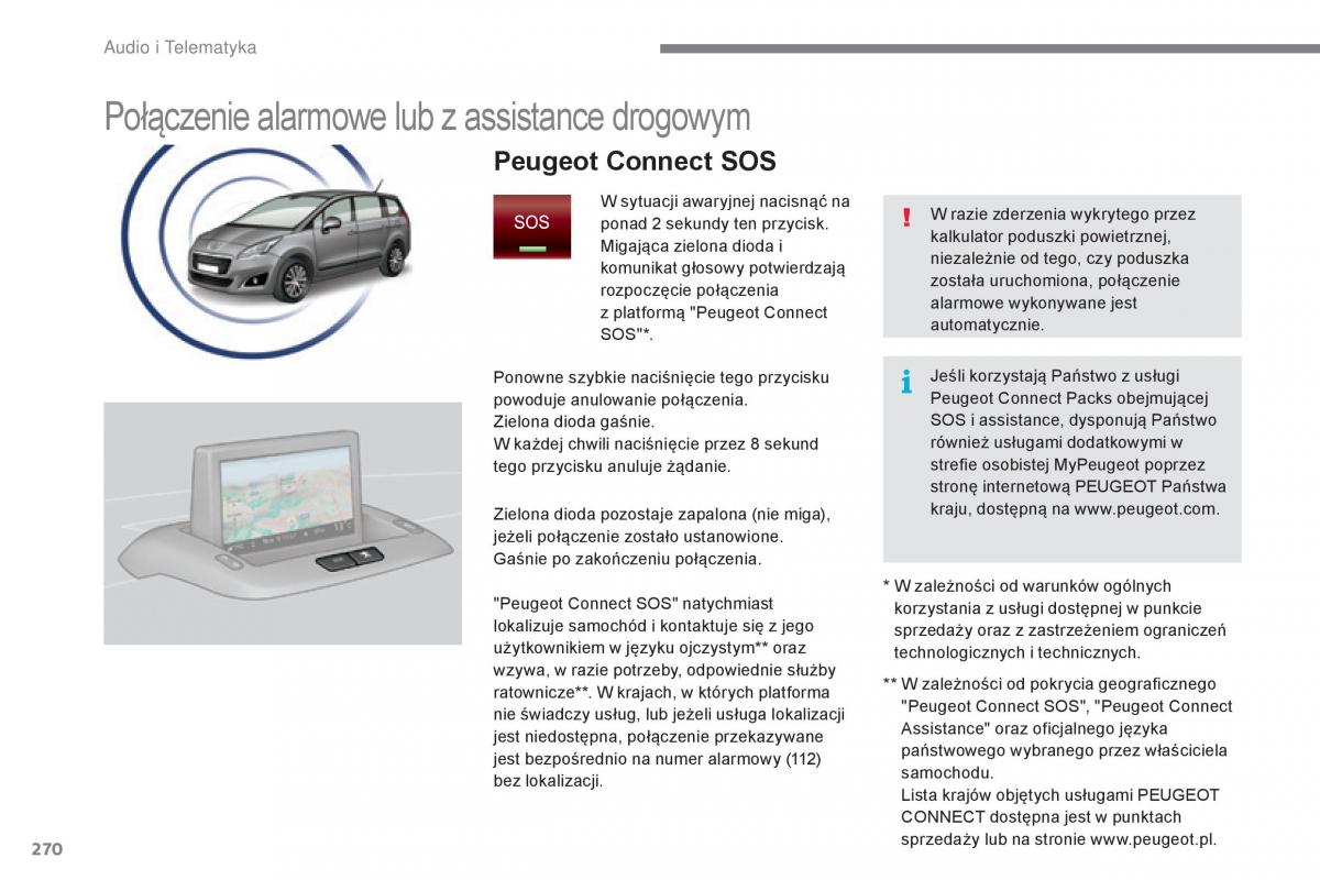 Peugeot 5008 II 2 instrukcja obslugi / page 272