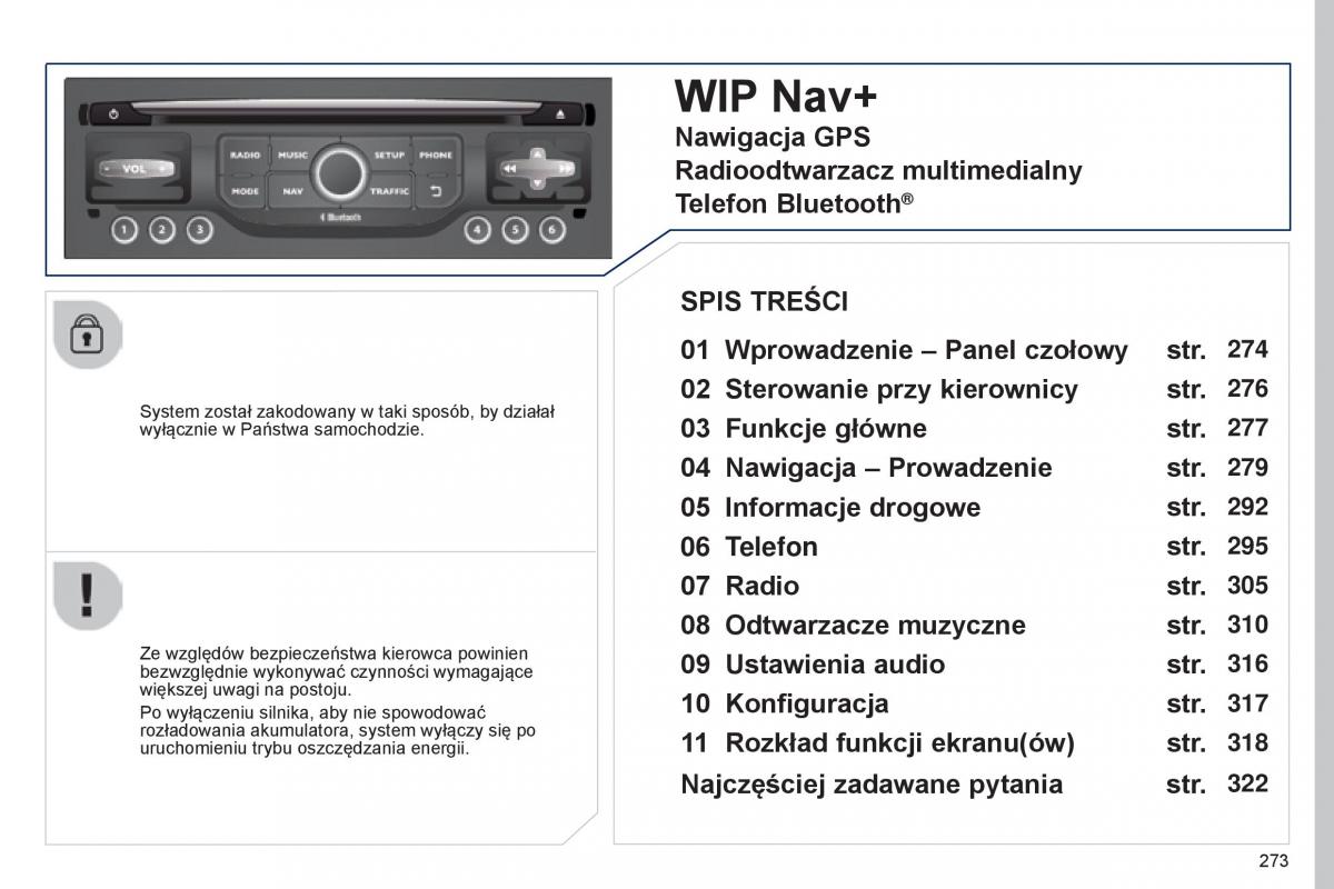 Peugeot 5008 II 2 instrukcja / page 275