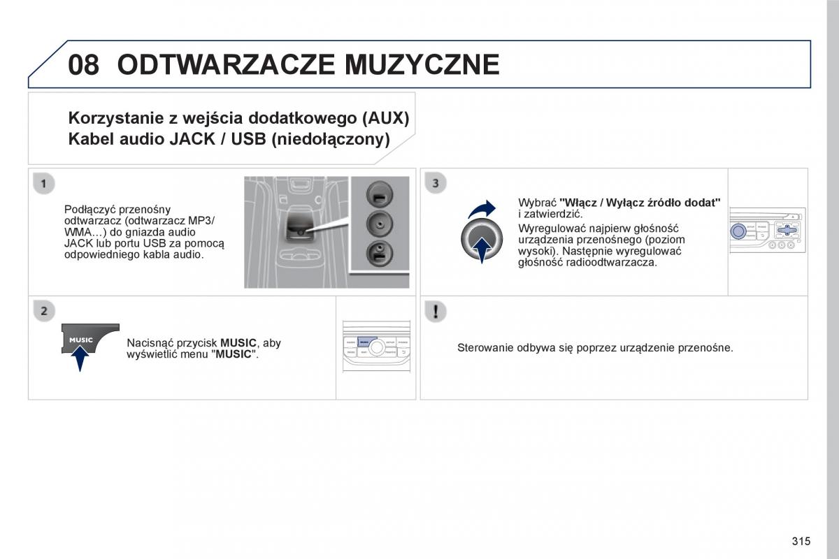 Peugeot 5008 II 2 instrukcja / page 317