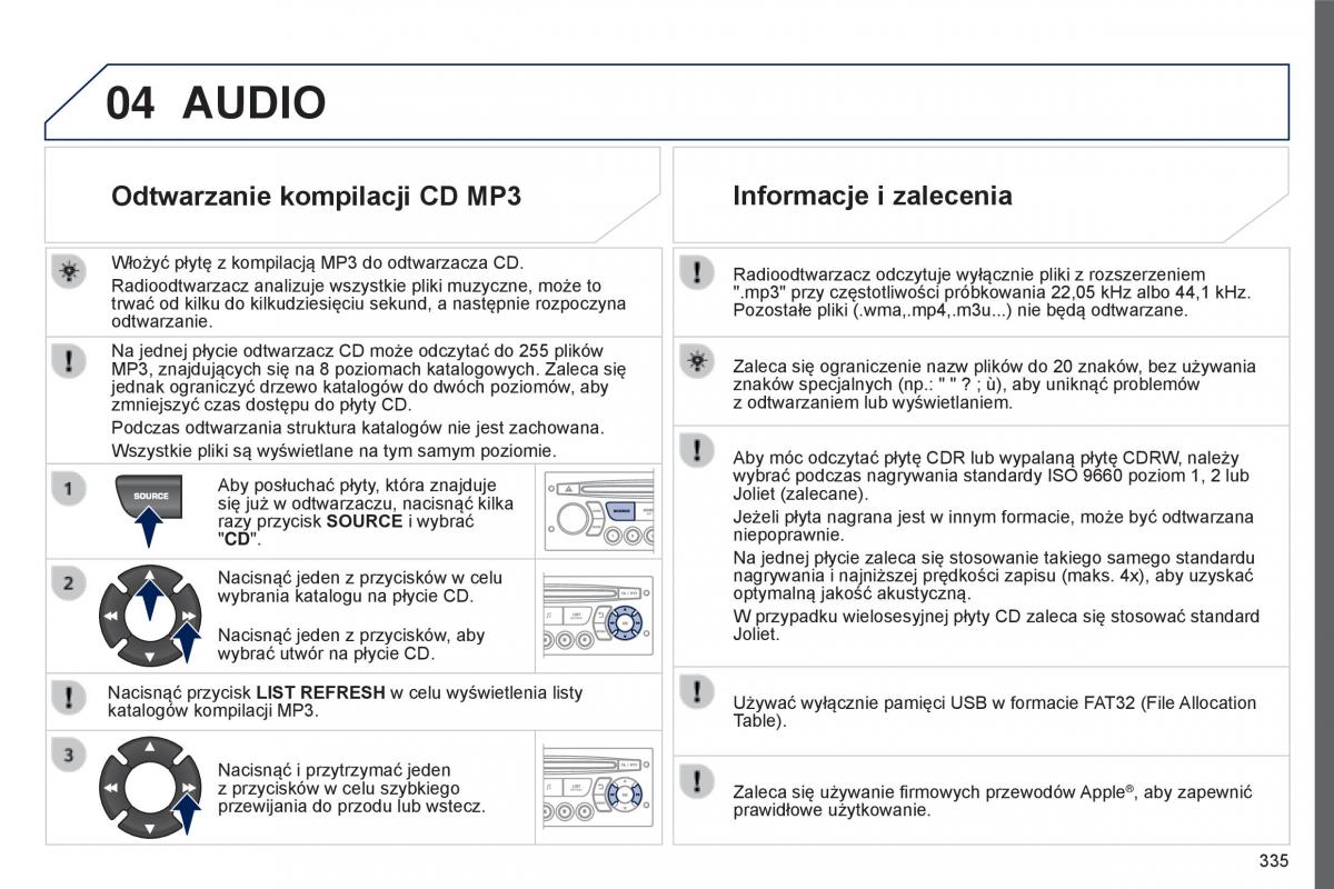 Peugeot 5008 II 2 instrukcja / page 337