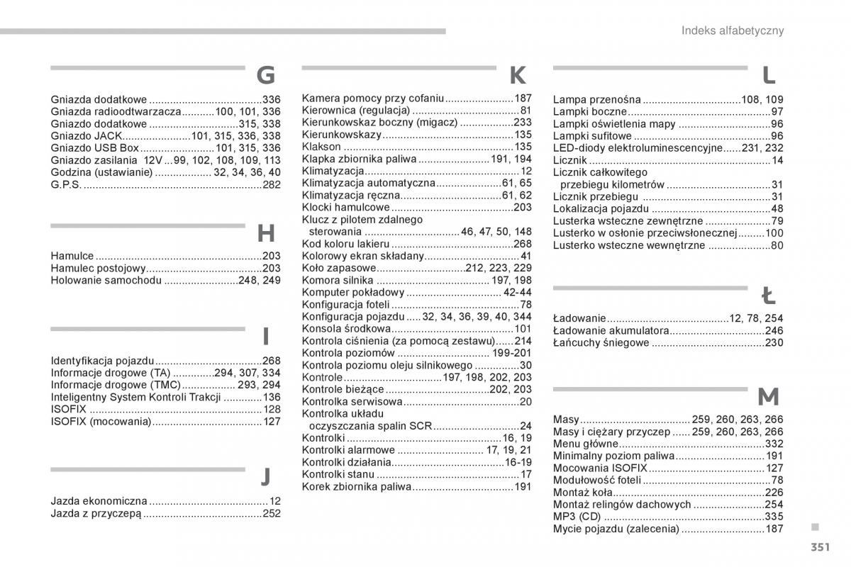 Peugeot 5008 II 2 instrukcja obslugi / page 353