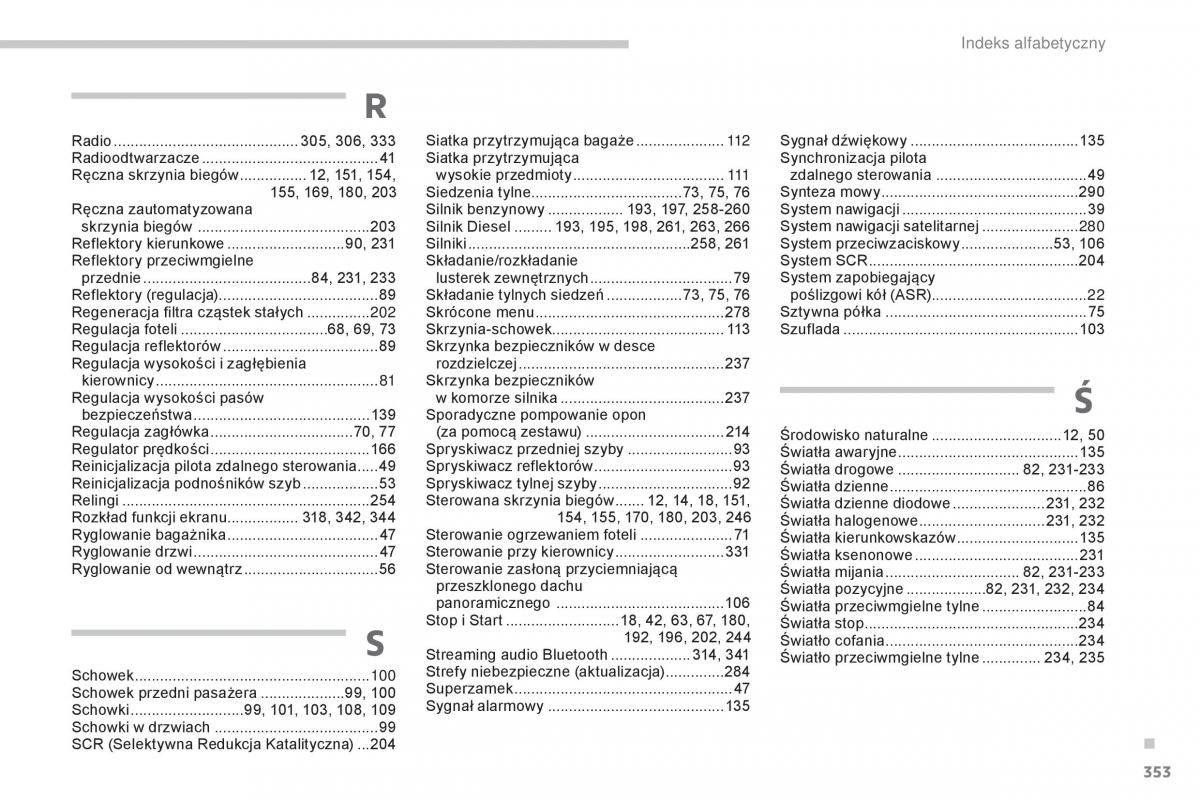 manual  Peugeot 5008 II 2 instrukcja / page 355