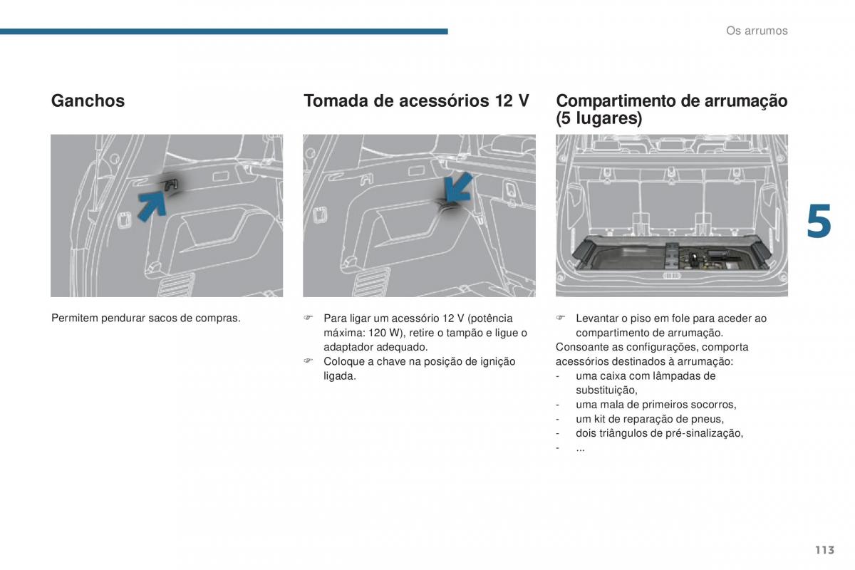 Peugeot 5008 II 2 manual del propietario / page 115