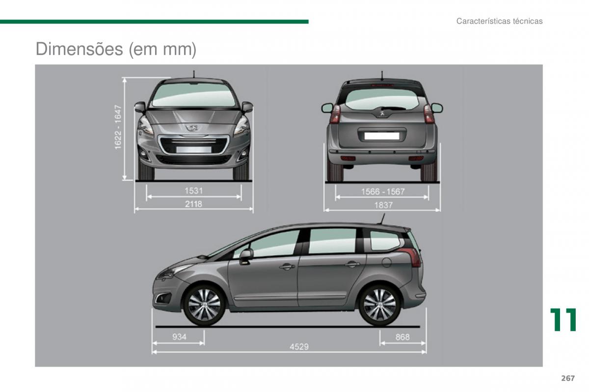 Peugeot 5008 II 2 manual del propietario / page 269