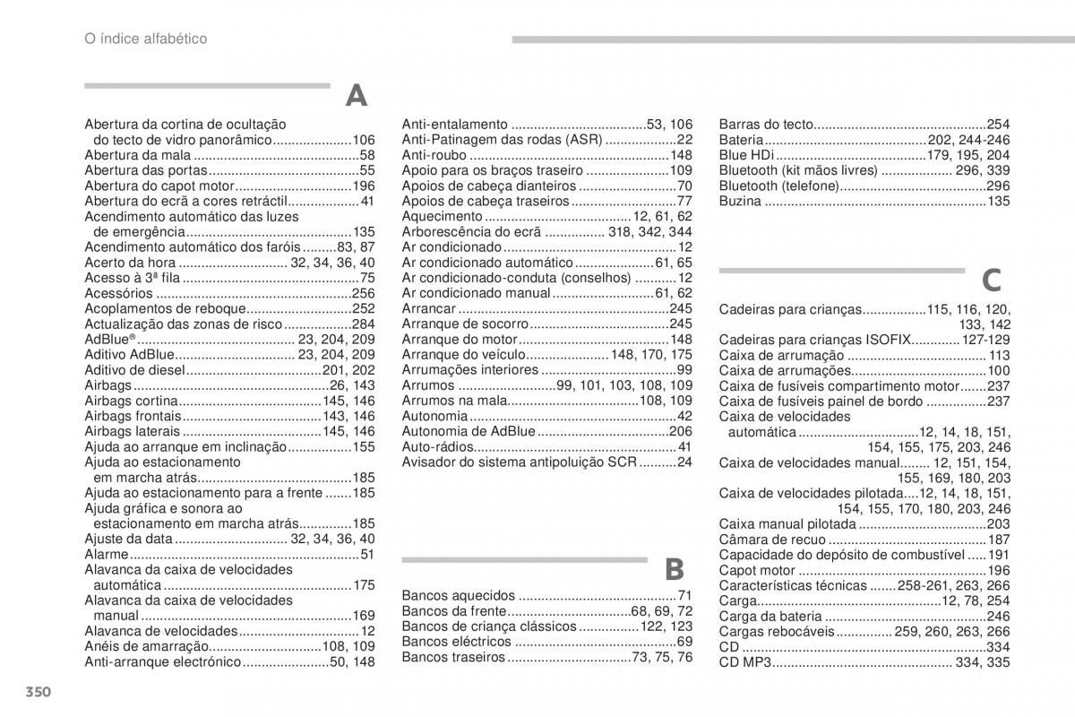 Peugeot 5008 II 2 manual del propietario / page 352