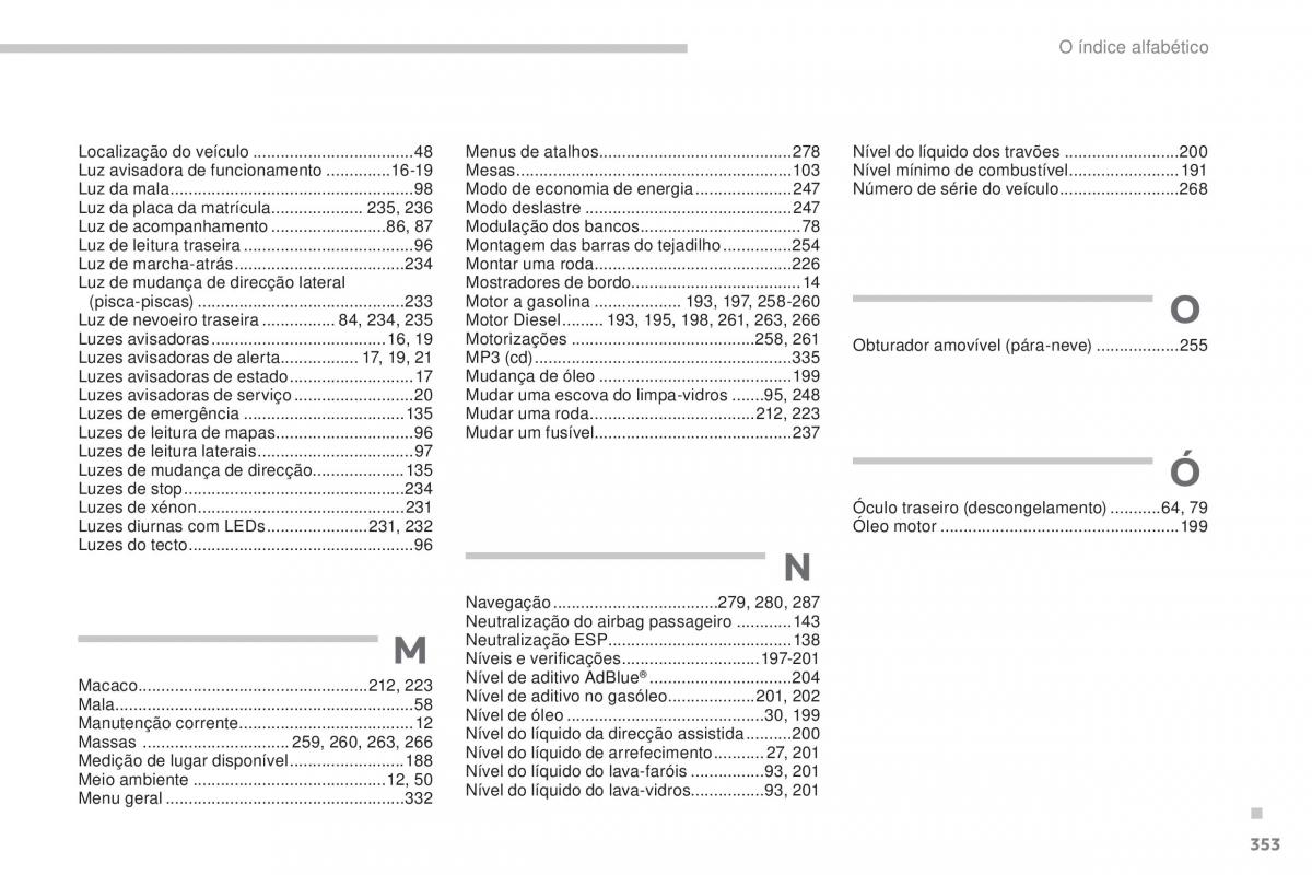 Peugeot 5008 II 2 manual del propietario / page 355