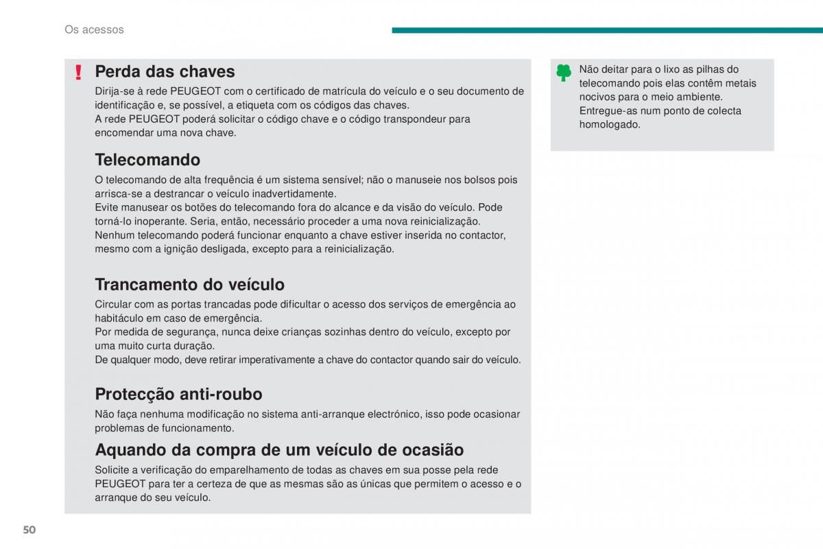 Peugeot 5008 II 2 manual del propietario / page 52