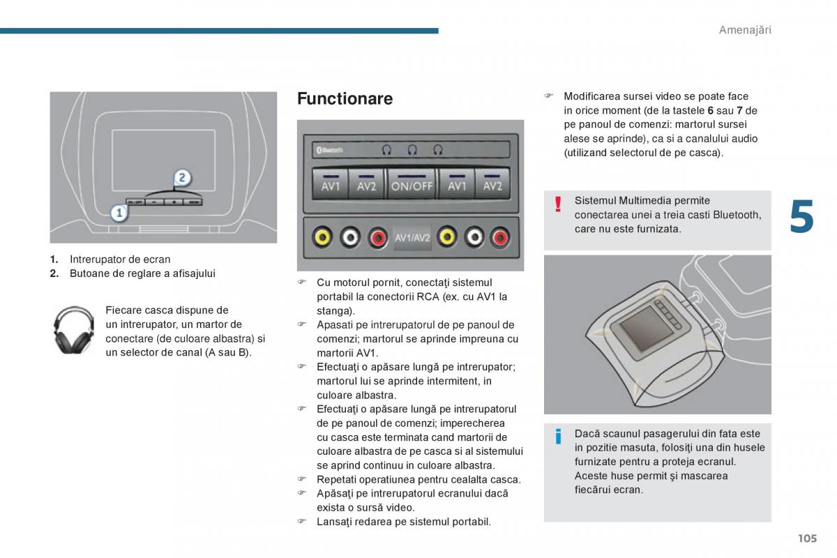 Peugeot 5008 II 2 manualul proprietarului / page 107