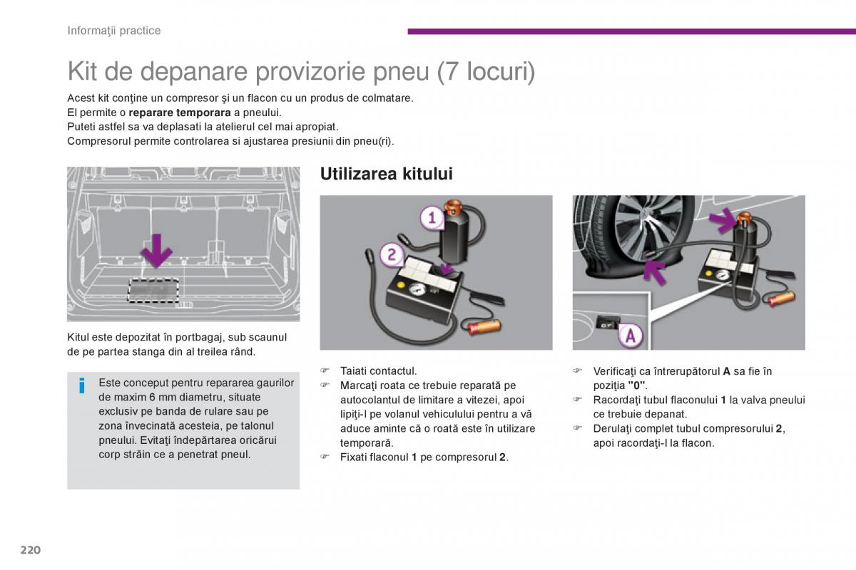 Peugeot 5008 II 2 manualul proprietarului / page 222