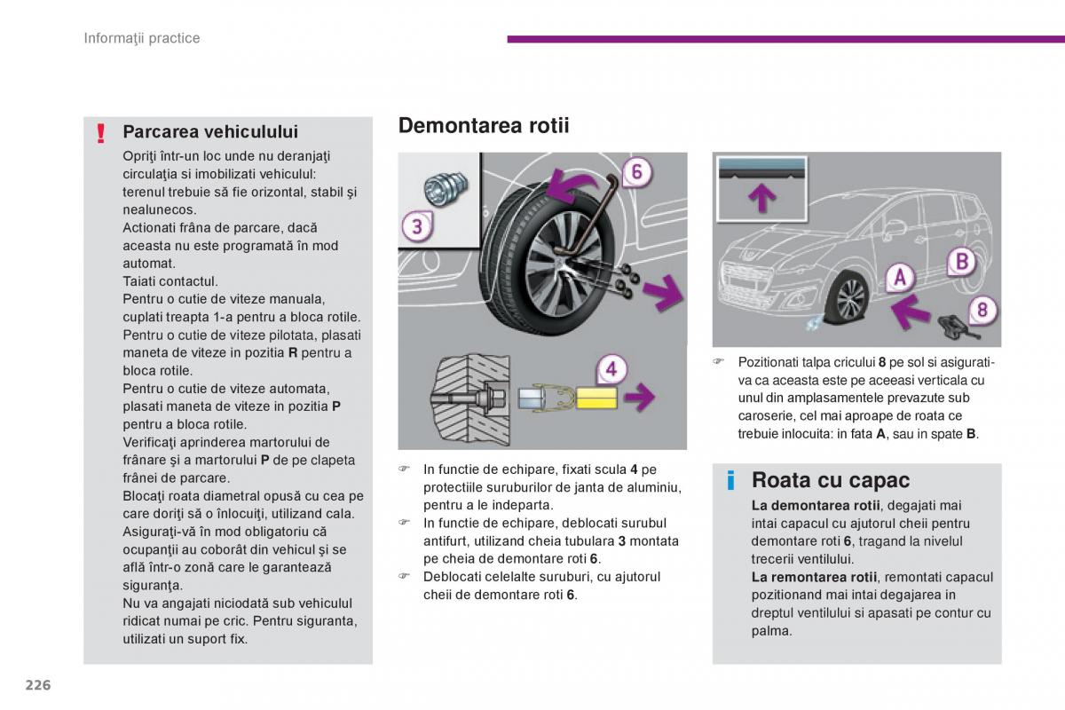 Peugeot 5008 II 2 manualul proprietarului / page 228