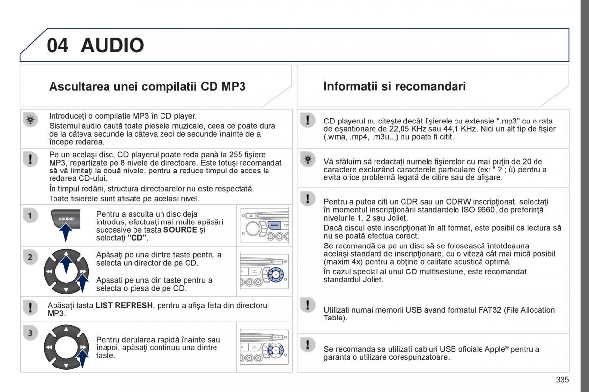 Peugeot 5008 II 2 manualul proprietarului / page 337