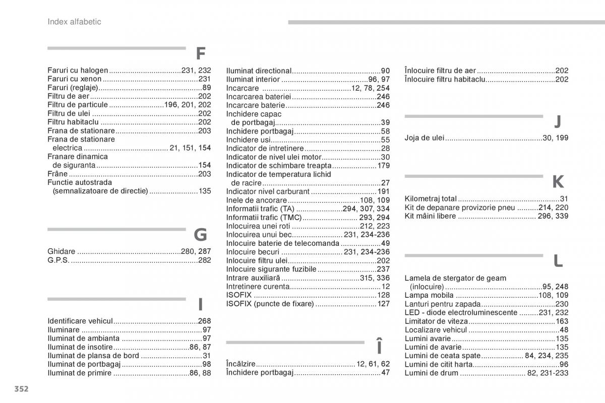 Peugeot 5008 II 2 manualul proprietarului / page 354