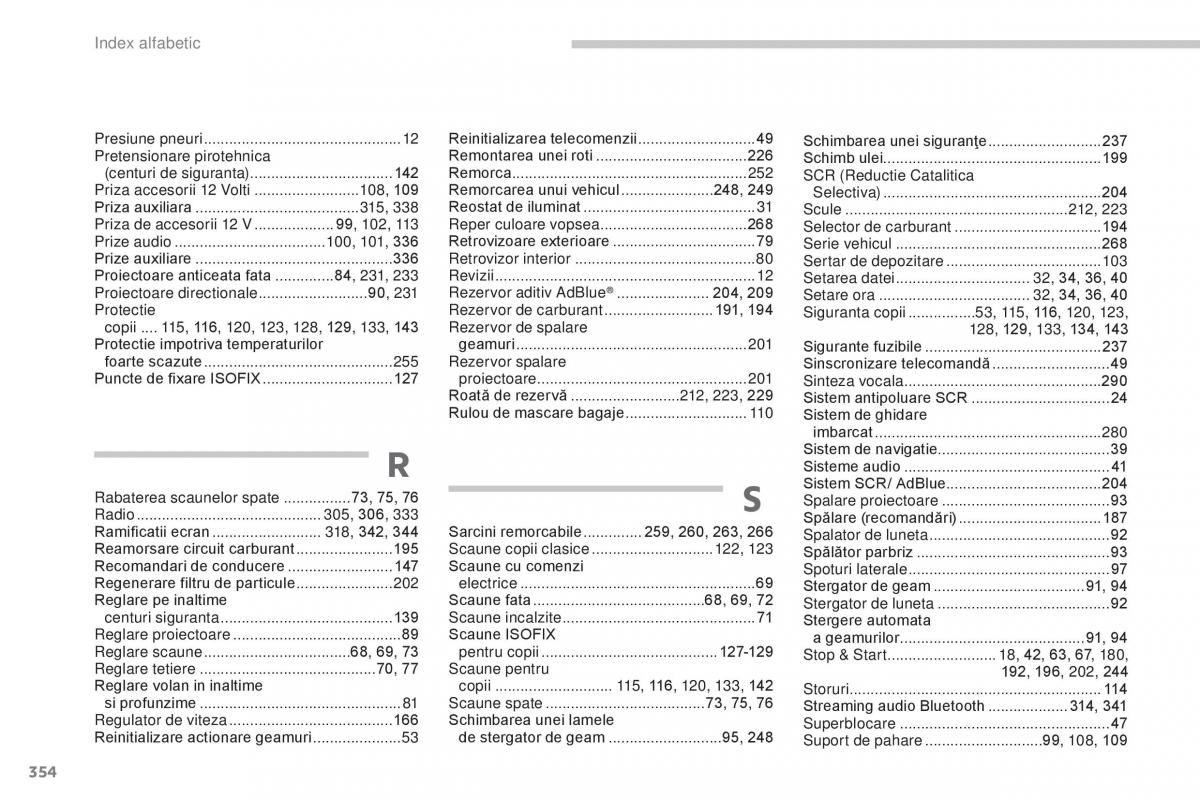 Peugeot 5008 II 2 manualul proprietarului / page 356