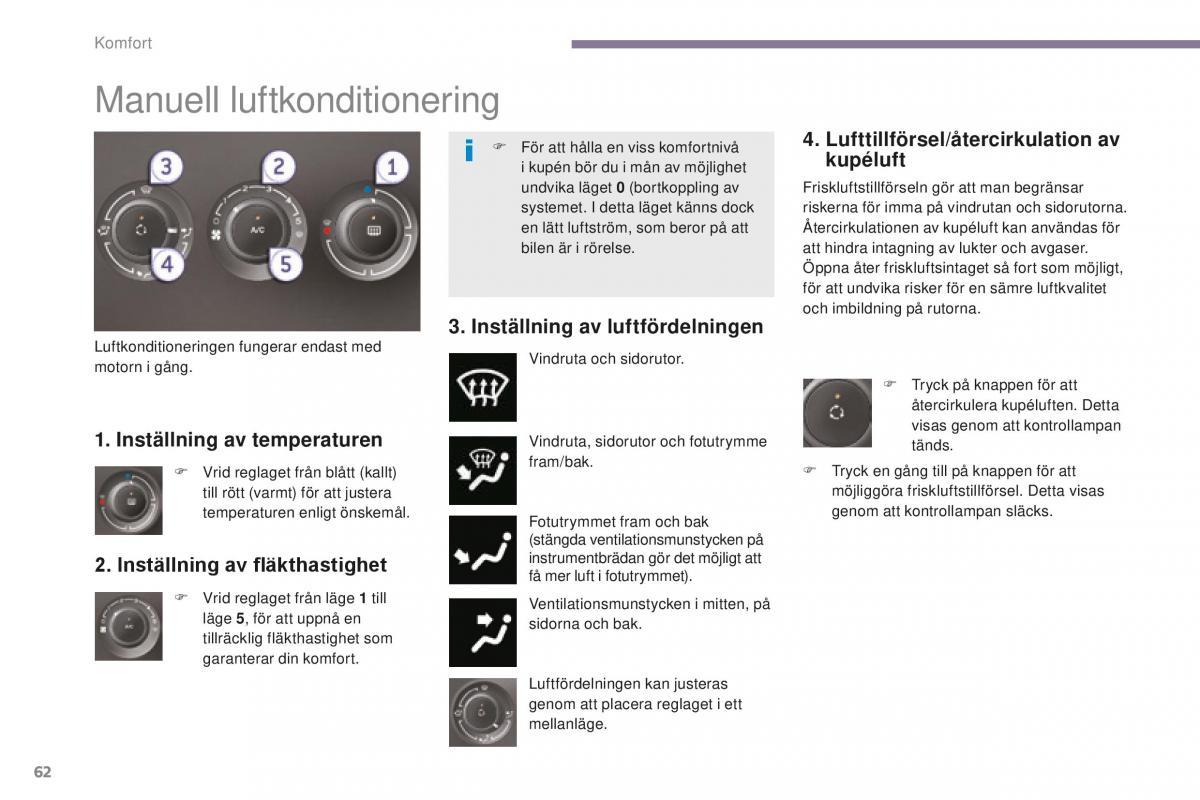 Peugeot 5008 II 2 instruktionsbok / page 64