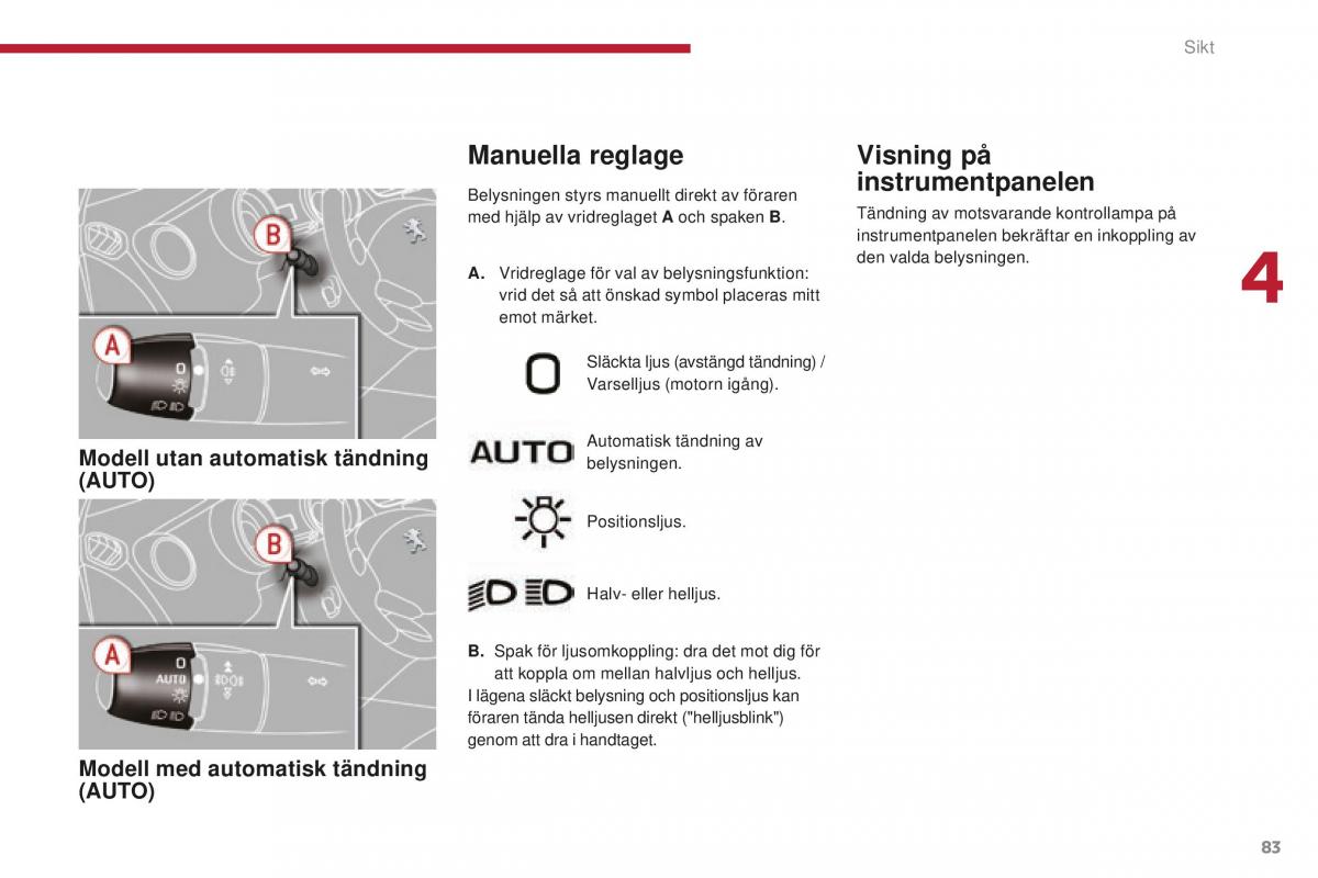 Peugeot 5008 II 2 instruktionsbok / page 85