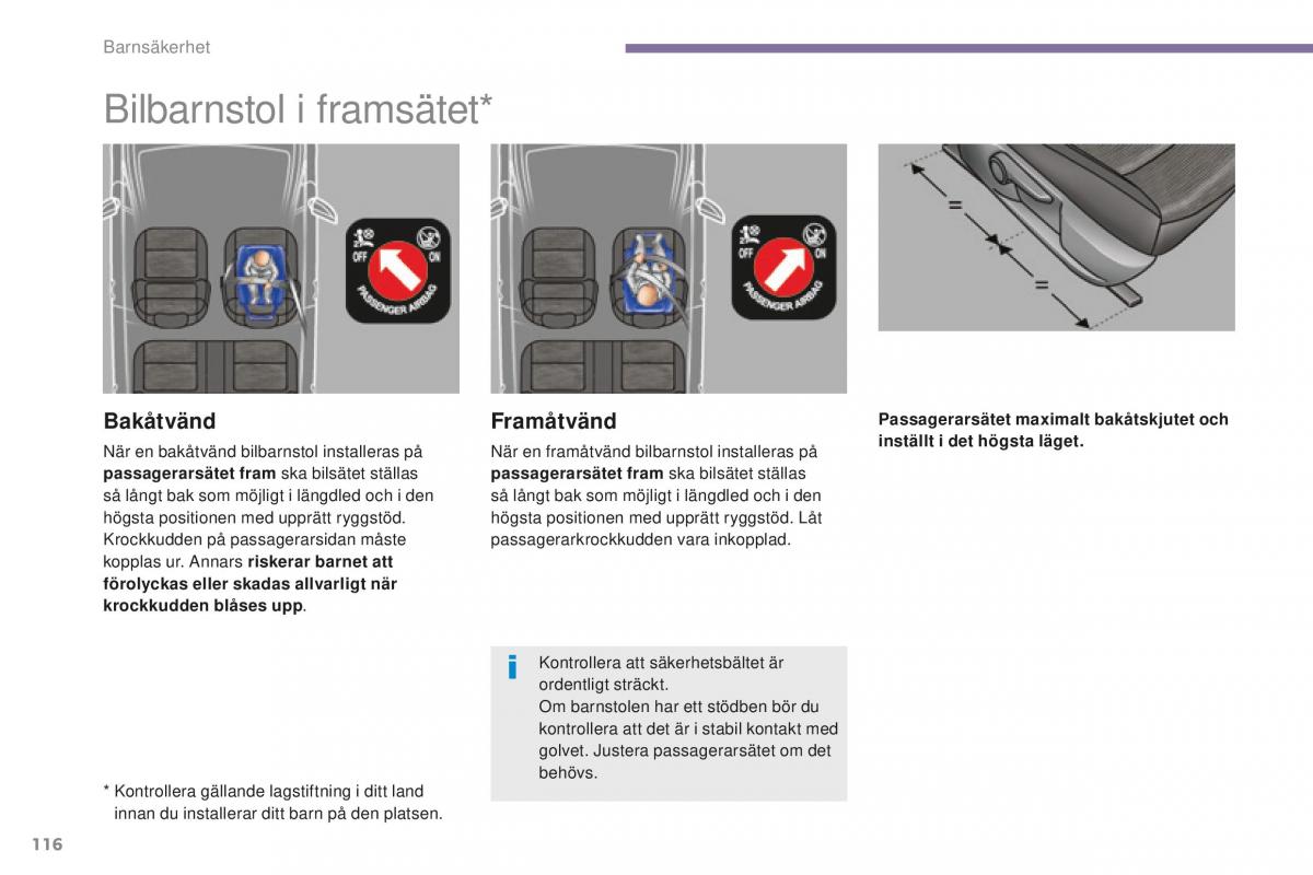 Peugeot 5008 II 2 instruktionsbok / page 118