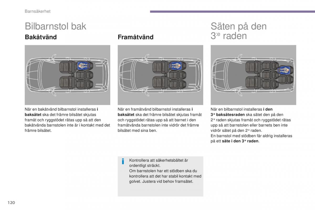 Peugeot 5008 II 2 instruktionsbok / page 122