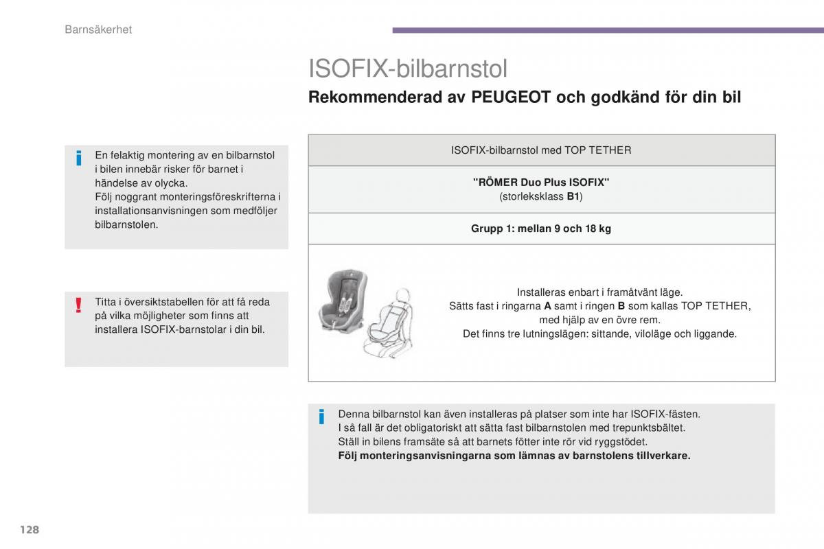 Peugeot 5008 II 2 instruktionsbok / page 130