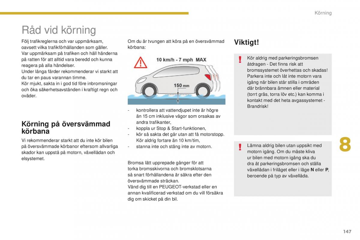 Peugeot 5008 II 2 instruktionsbok / page 149