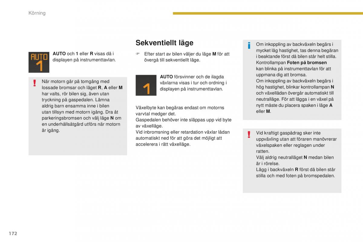 Peugeot 5008 II 2 instruktionsbok / page 174