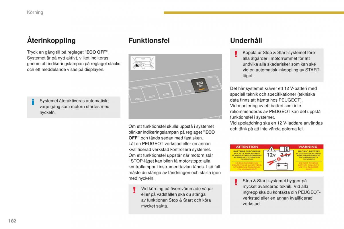 Peugeot 5008 II 2 instruktionsbok / page 184