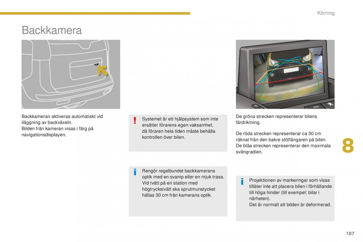 Peugeot 5008 II 2 instruktionsbok / page 189