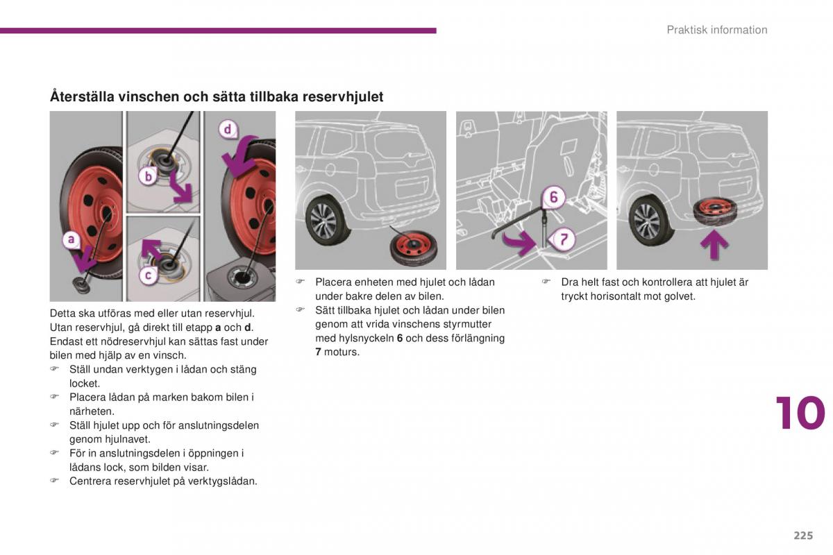 Peugeot 5008 II 2 instruktionsbok / page 227