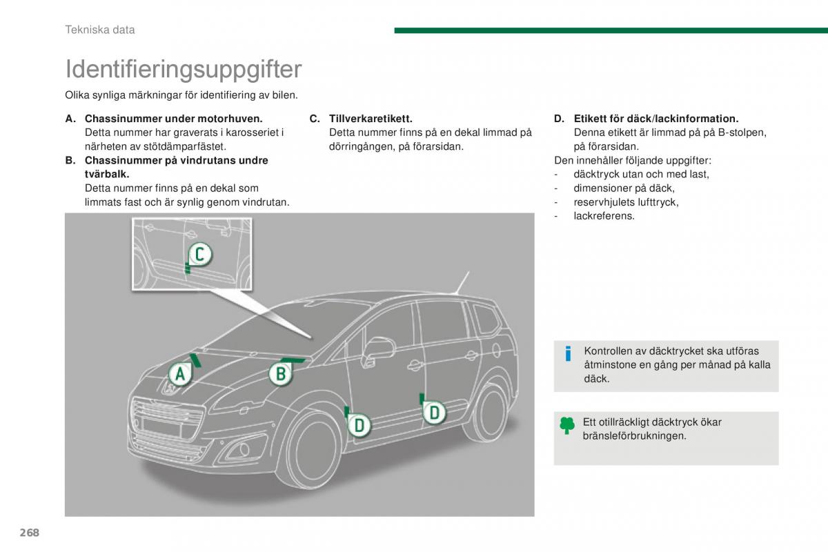 Peugeot 5008 II 2 instruktionsbok / page 270