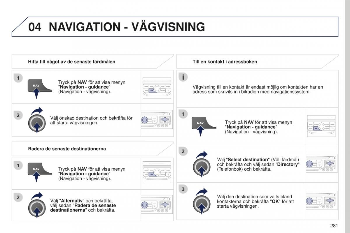 Peugeot 5008 II 2 instruktionsbok / page 283