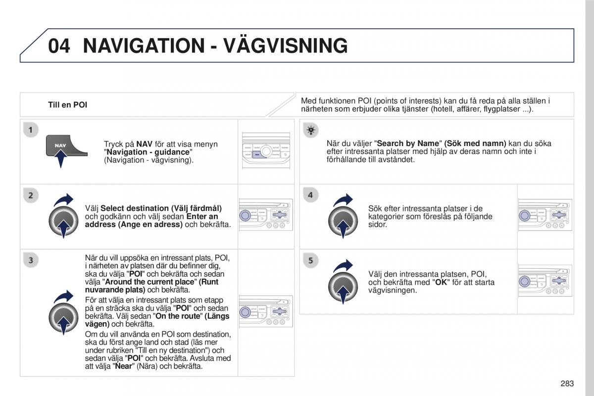 Peugeot 5008 II 2 instruktionsbok / page 285