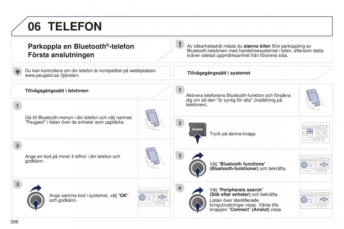 Peugeot 5008 II 2 instruktionsbok / page 298