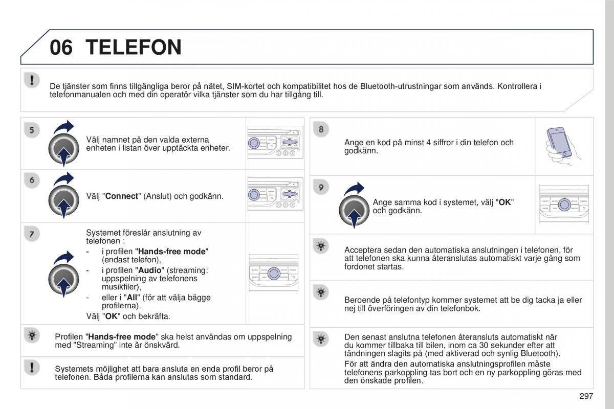 Peugeot 5008 II 2 instruktionsbok / page 299