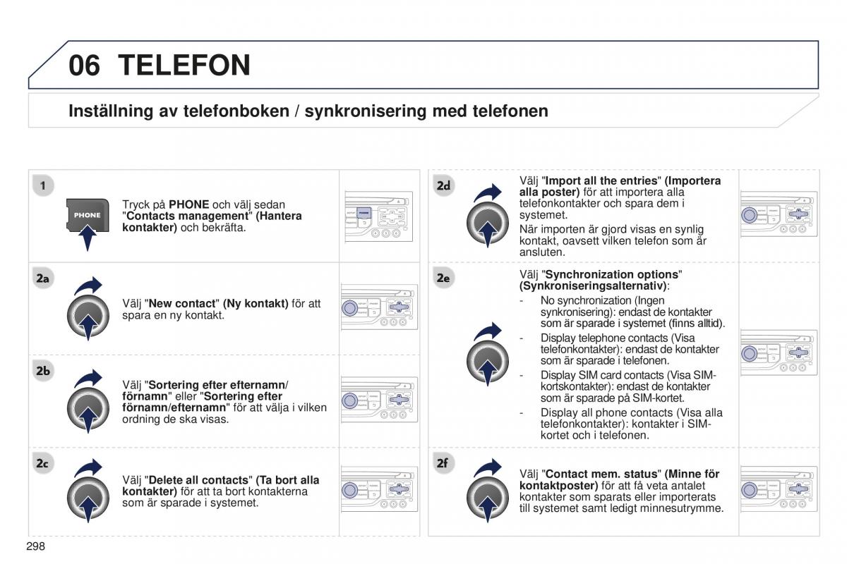 Peugeot 5008 II 2 instruktionsbok / page 300