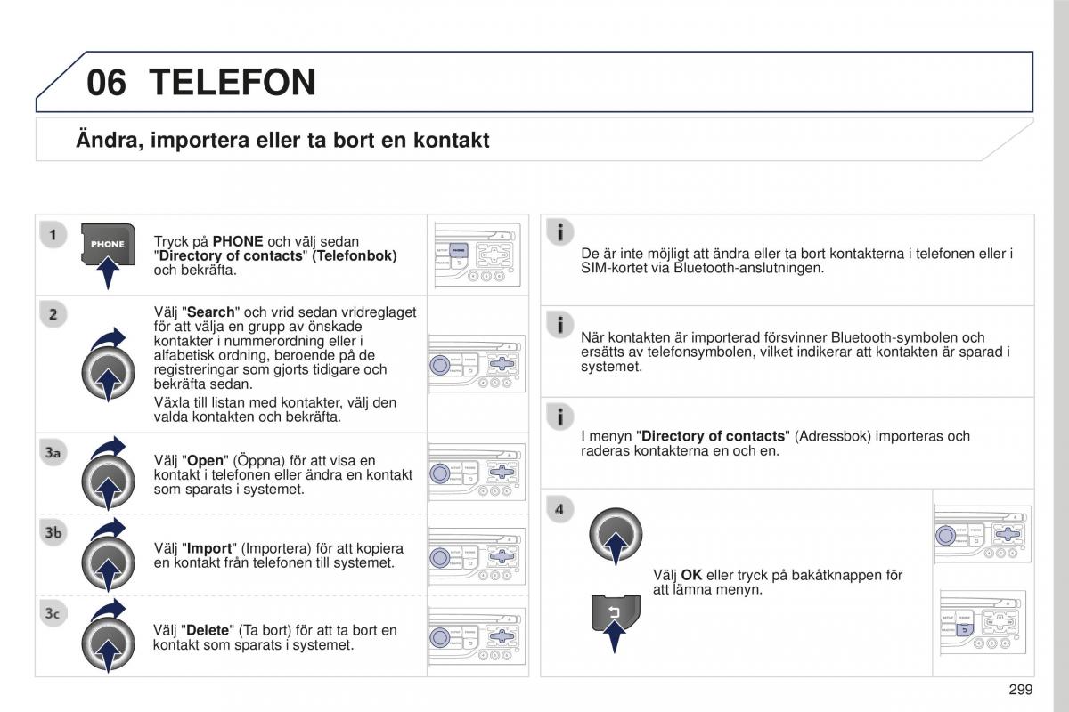 Peugeot 5008 II 2 instruktionsbok / page 301