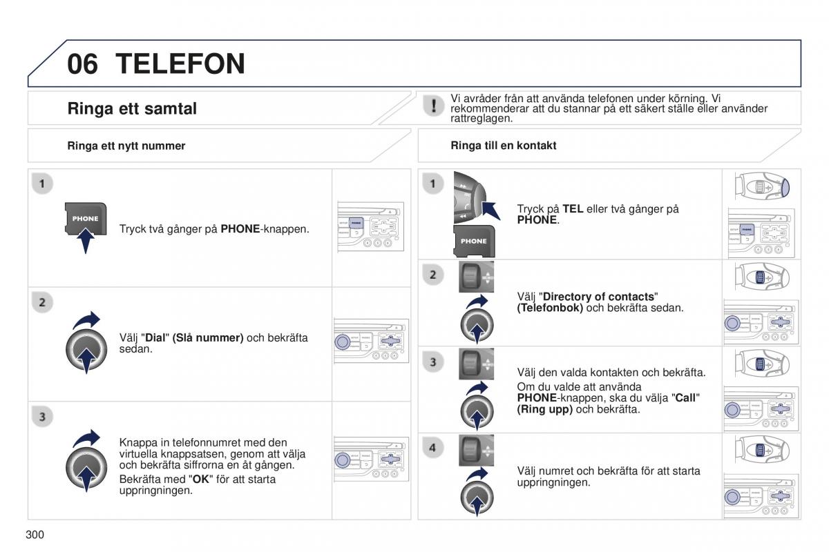 Peugeot 5008 II 2 instruktionsbok / page 302