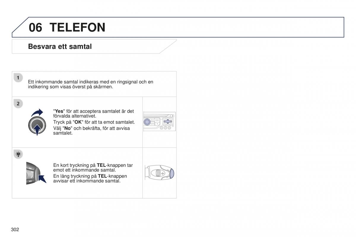 Peugeot 5008 II 2 instruktionsbok / page 304