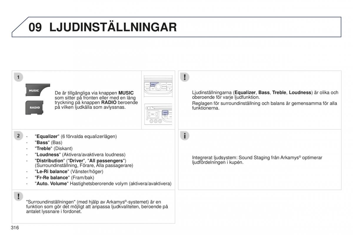 Peugeot 5008 II 2 instruktionsbok / page 318